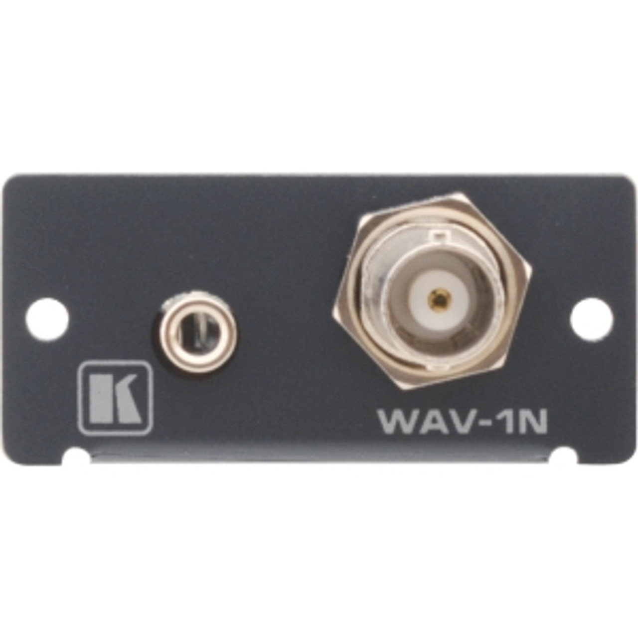 WAV-1N Kramer WAV-1N Audio/Video Faceplate Insert 3.5mm Audio, BNC Composite Video, Screw Terminal