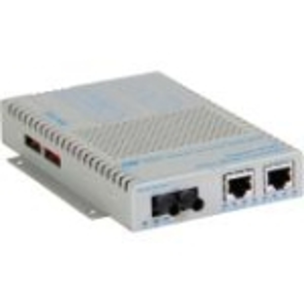 9501-1-21 OmniConverter 10/100/1000 60W Hi-PoE Gigabit Ethernet Fiber Media Converter Switch RJ45 ST Single-Mode 12km 2 x 10/100/1000BASE-T; 1 x 1000BASE-LX;