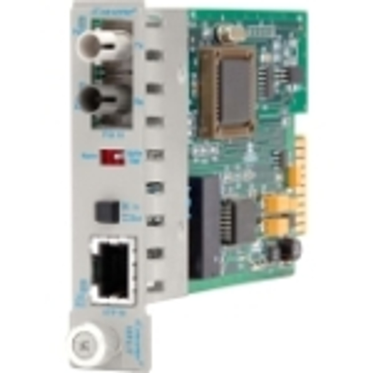 8301-1 iConverter 10Mbps Ethernet Fiber Media Converter RJ45 ST Single-Mode 30km Module 1 x 10BASE-T; 1 x 10BASE-FL; Internal Module;