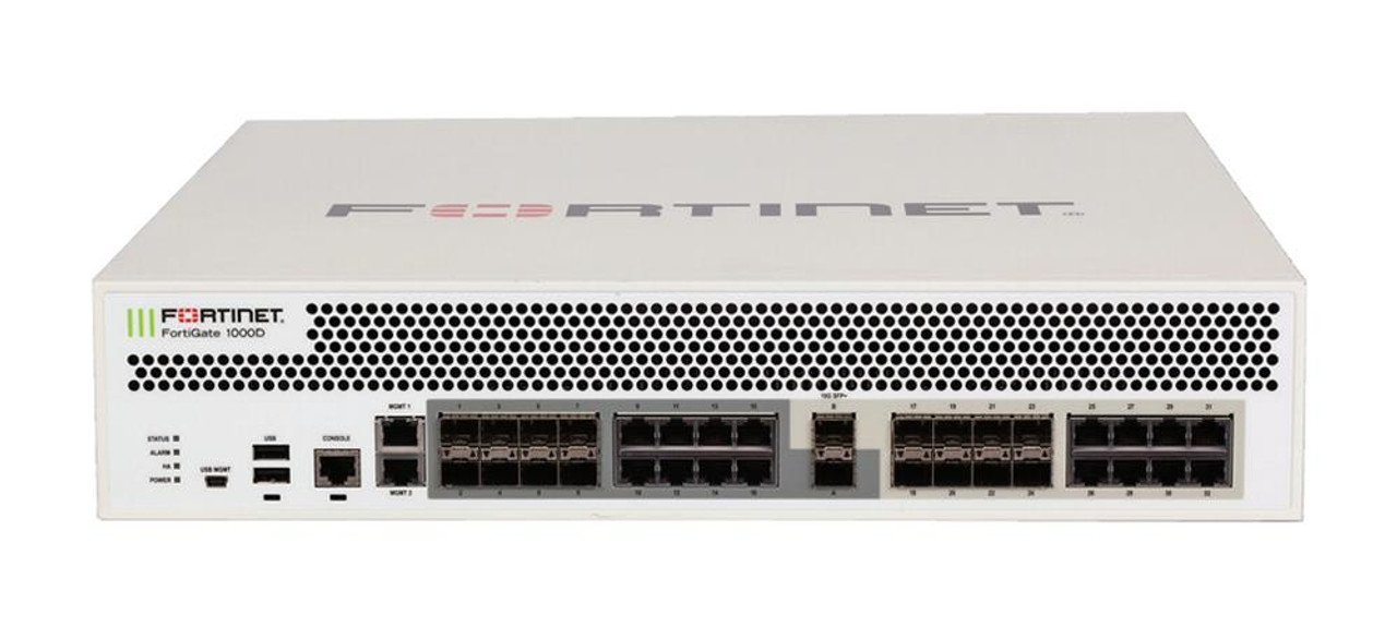 FG-1000D-USG Fortinet 16 x 1000Base-T RJ-45 Gigabit Ethernet Security Appliance