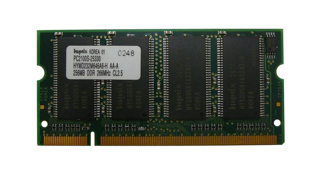 10K0030-PE Edge 256MB PC2100 DDR-266MHz non-ECC Unbuffered CL2.5 200-Pin SoDimm Memory Module