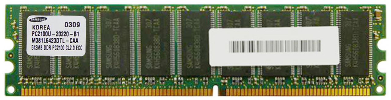 10K0070-PE Edge Memory 512MB PC2100 DDR-266MHz ECC Unbuffered CL2.5 184-Pin DIMM Memory Module