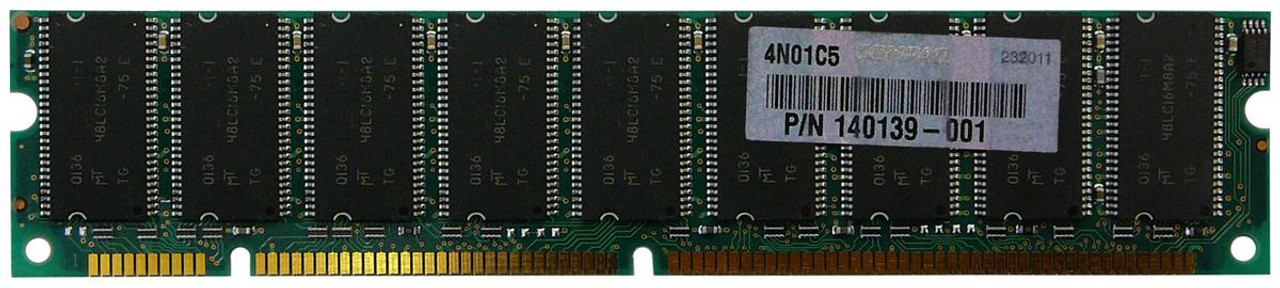 140139-001 Compaq 256MB PC133 133MHz ECC Unbuffered CL3 168-Pin DIMM Memory Module for EVO W4000 Workstation