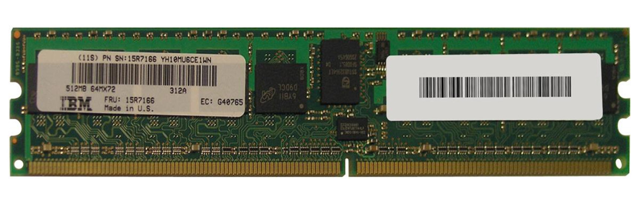 15R7166-06 IBM 512MB PC2-4200 DDR2-533MHz ECC Registered CL4 276-Pin DIMM 1.8V Memory Module