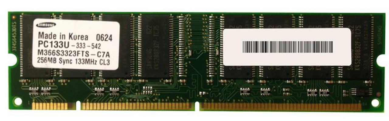 16K9263-PE Edge Memory 256MB PC133 133MHz non-ECC Unbuffered CL3 168-Pin DIMM Memory Module