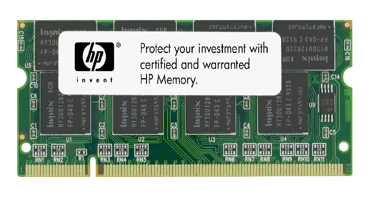 285273-001N HP 512MB PC2100 DDR-266MHz non-ECC Unbuffered CL2.5 200-Pin SoDimm Memory Module