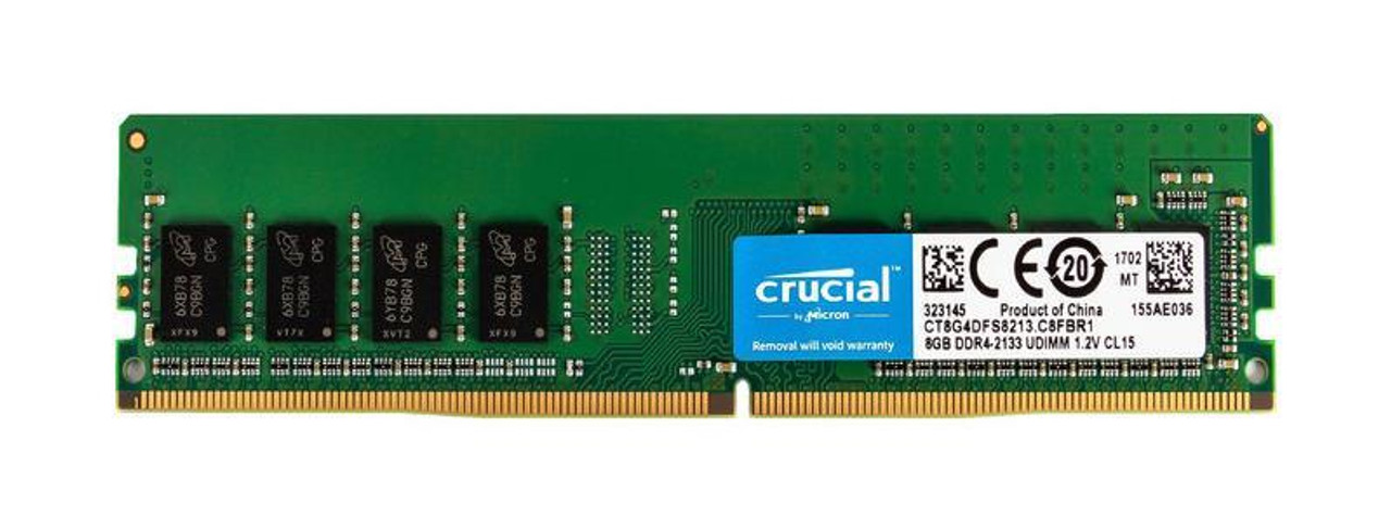 2P-CT8G4DFS8213 2-Power 8GB PC4-17000 DDR4-2133MHz non-ECC Unbuffered CL15 288-Pin DIMM 1.2V Single Rank Memory Module