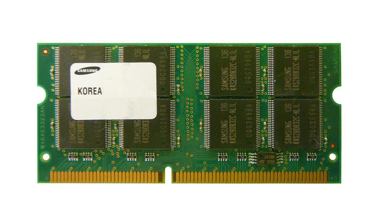 32X64NB100-SAM-N Samsung 256MB PC100 100MHz non-ECC Unbuffered CL2 144-Pin SoDimm Memory Module