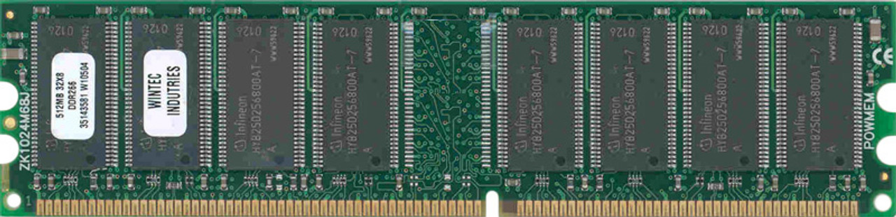 35143581 Wintec 512MB PC2100 DDR-266MHz non-ECC Unbuffered CL2.5 184-Pin DIMM 2.5V Memory Module