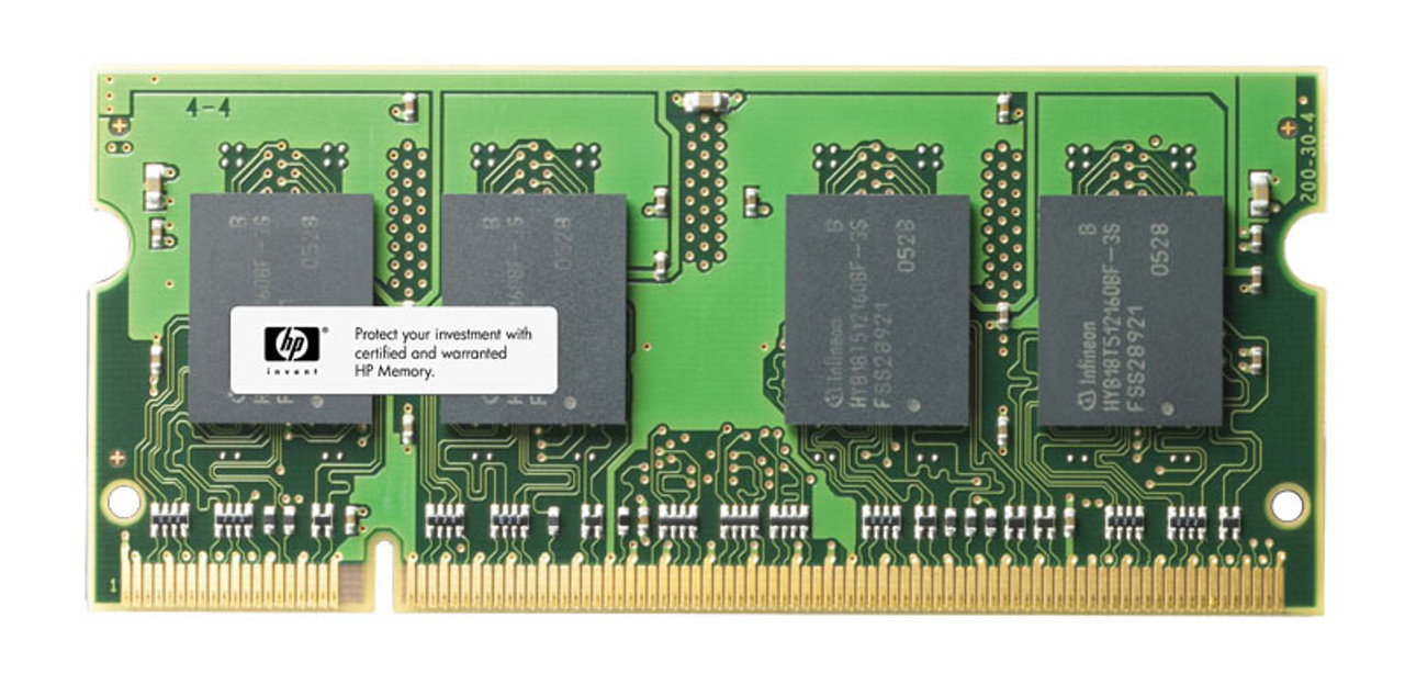 374648131 HP 512MB PC2-3200 DDR2-400MHz non-ECC Unbuffered CL3 200-Pin SoDimm Memory Module