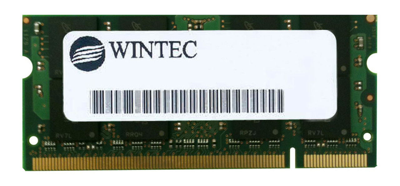 380114162 Wintec 256MB PC2-3200 DDR2-400MHz non-ECC Unbuffered CL3 200-Pin SoDimm Memory Module