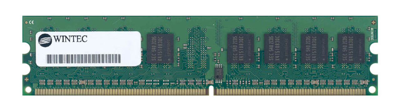 39117163-UA Wintec 256MB PC2-5300 DDR2-667MHz non-ECC Unbuffered CL5 240-Pin DIMM Single Rank Memory Module