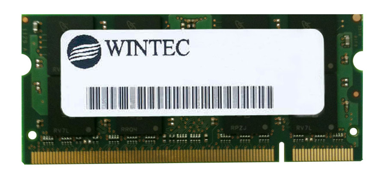 39118181A Wintec 256MB PC2-6400 DDR2-800MHz non-ECC Unbuffered CL6 200-Pin SoDimm Memory Module