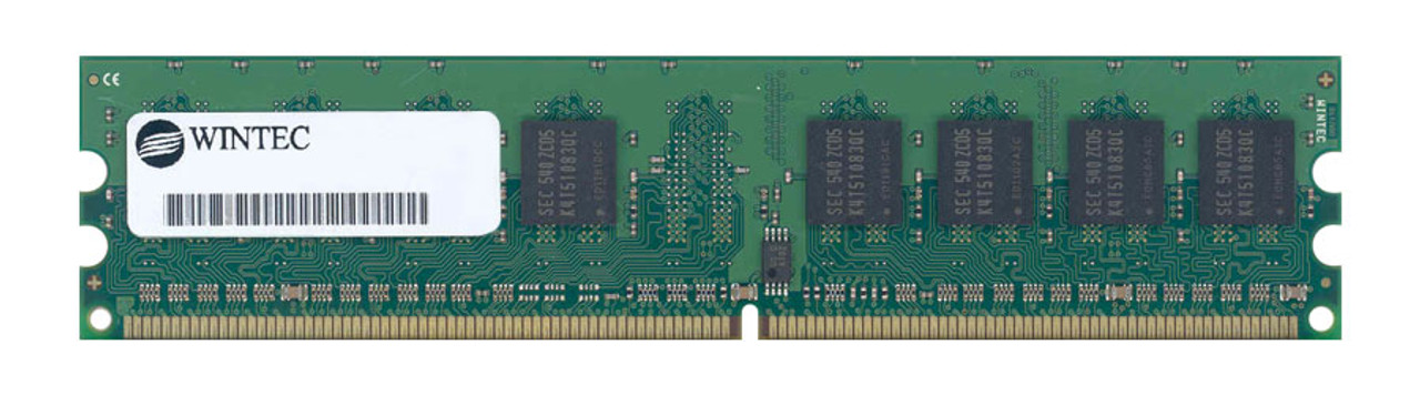 39121241A Wintec 512MB PC2-3200 DDR2-400MHz non-ECC Unbuffered CL3 240-Pin DIMM Memory Module