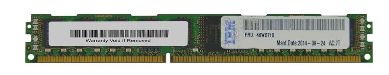 46W0710 IBM 8GB PC3-12800 DDR3-1600MHz ECC Registered CL11 240-Pin DIMM 1.35V Low Voltage Very Low Profile (VLP) Dual Rank Memory Module