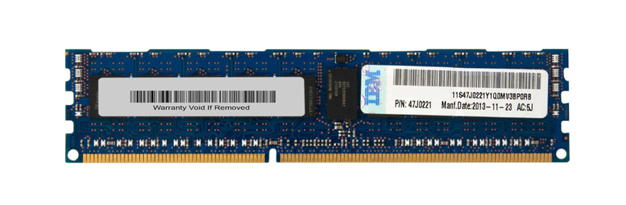 47J0221 IBM 8GB PC3-14900 DDR3-1866MHz ECC Registered CL13 240-Pin DIMM Single Rank Memory Module