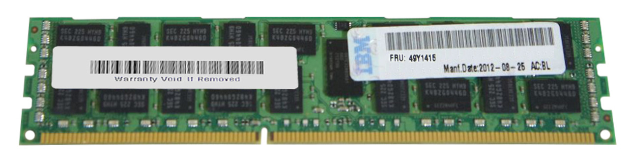 49Y1416 IBM 8GB PC3-8500 DDR3-1066MHz ECC Registered CL7 240-Pin DIMM 1.35V Low Voltage Dual Rank Memory Module