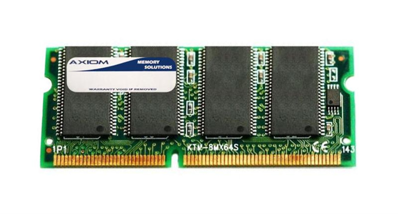 5000378-AX Axiom 64MB PC100 100MHz Non-Parity Unbuffered CL2 144-Pin SoDimm Memory Module For Gateway