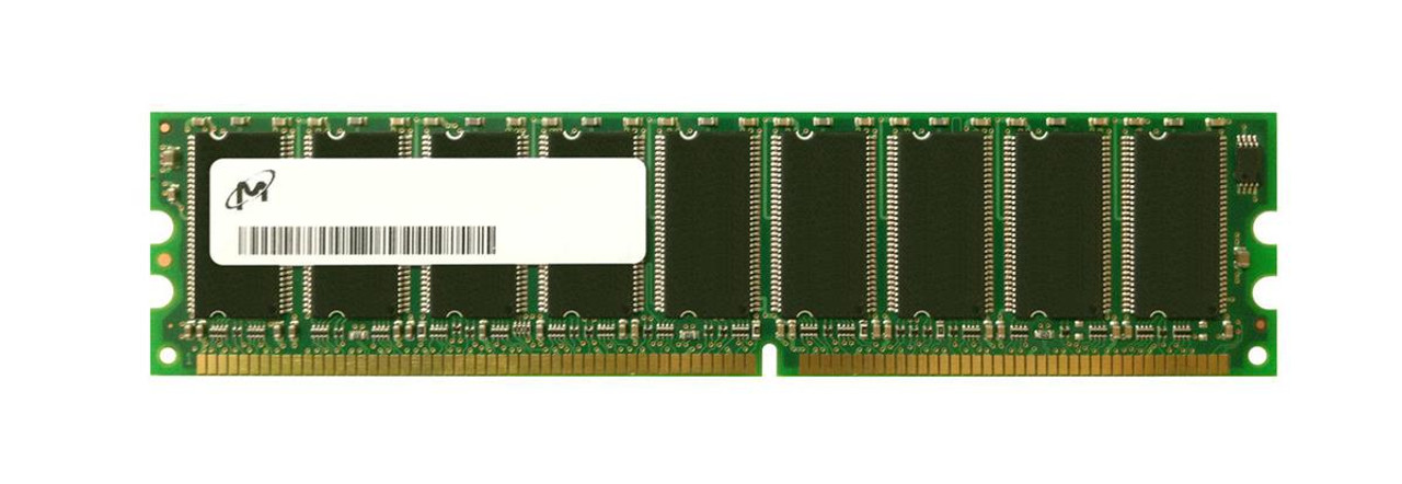 512MB-PC2100U-ECC Micron 512MB PC2100 DDR-266MHz ECC Unbuffered CL2.5 184-Pin DIMM Memory Module