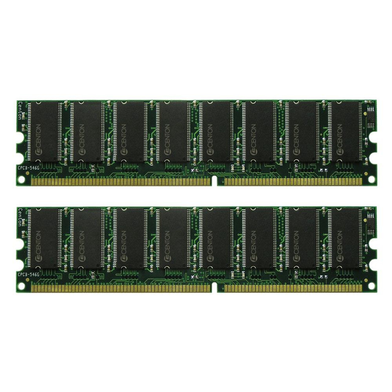 512MBPCKIT3200APL Centon 512MB Kit (2 X 256MB) PC3200 DDR-400MHz non-ECC Unbuffered CL3 184-Pin DIMM Memory