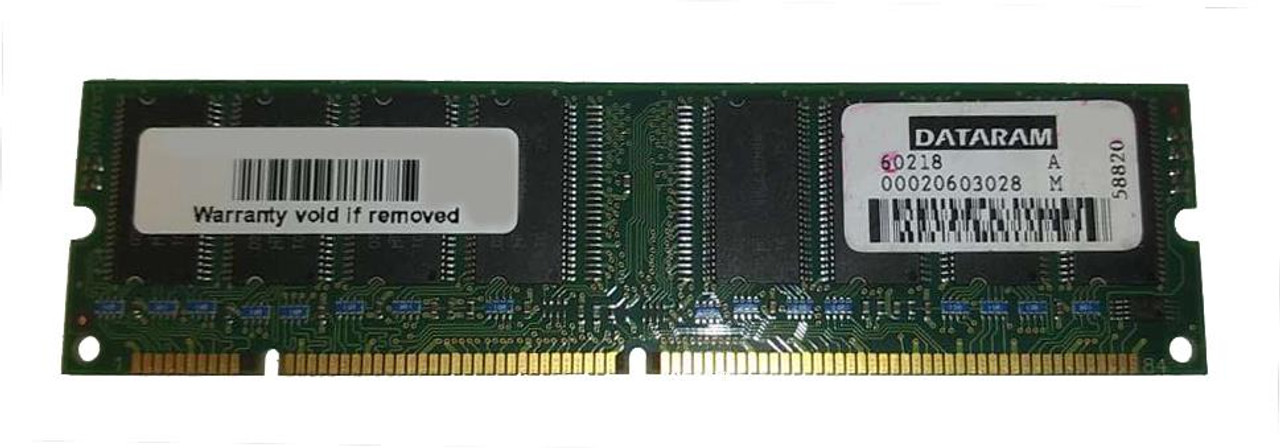 60218 Dataram 256MB PC133 133MHz non-ECC Unbuffered 168-Pin DIMM Memory Module