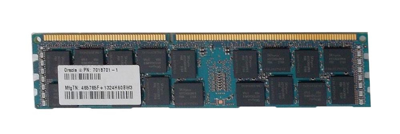 7018701 Oracle 16GB PC3-12800 DDR3-1600MHz ECC Registered CL11 240-Pin DIMM 1.35V Low Voltage Dual Rank Memory Module