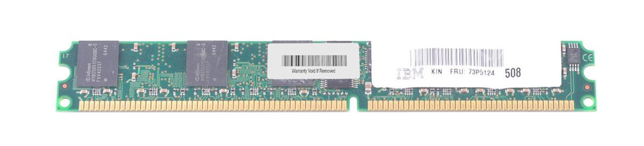 73P5124-06 IBM 512MB PC3200 DDR-400MHz Registered ECC CL3 184-Pin DIMM 2.5V Very Low Profile (VLP) Memory Module