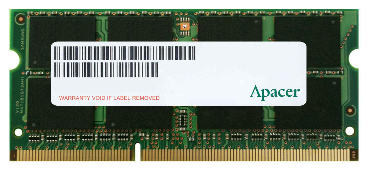 75.C93E2.G000C Apacer 8GB PC3-12800 DDR3-1600MHz non-ECC Unbuffered CL11 204-Pin SoDimm 1.35V Low Voltage Dual Rank Memory Module