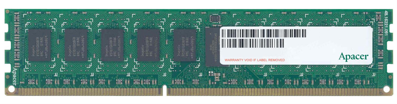 75.C9BD5.G00B Apacer 8GB PC3-12800 DDR3-1600 ECC Registered CL11 240-Pin DIMM Dual Rank Memory Module
