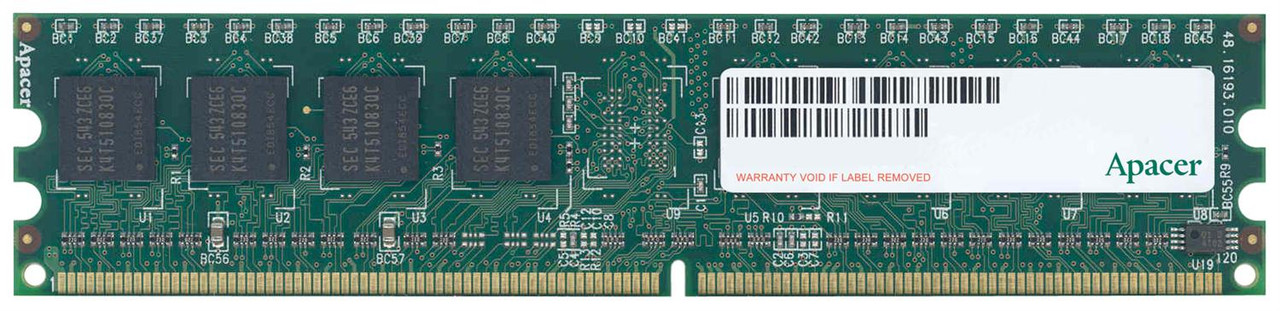 78.91G66.420 Apacer 512MB PC2-4200 DDR2-533MHz non-ECC Unbuffered CL4 240-Pin DIMM Memory Module