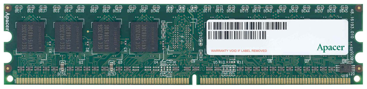 78.91G66.9K5 Apacer 512MB PC2-4200 DDR2-533MHz non-ECC Unbuffered CL4 240-Pin DIMM Memory Module