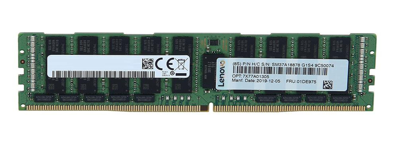7X77A01305CC Lenovo 64GB PC4-21300 DDR4-2666MHz Registered ECC CL19 288-Pin Load Reduced DIMM 1.2V Quad Rank Memory Module