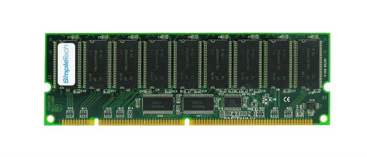 90000-20814-001 SimpleTech 128MB PC133 133MHz ECC Registered CL3 168-Pin DIMM Memory Module