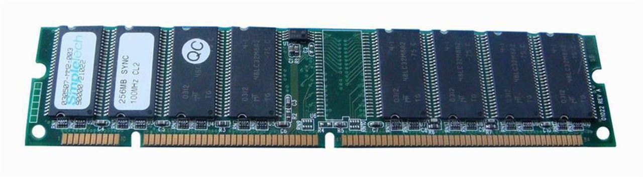 90000-21022-216 SimpleTech 256MB PC133 133MHz ECC Unbuffered CL3 168-Pin DIMM Memory Module