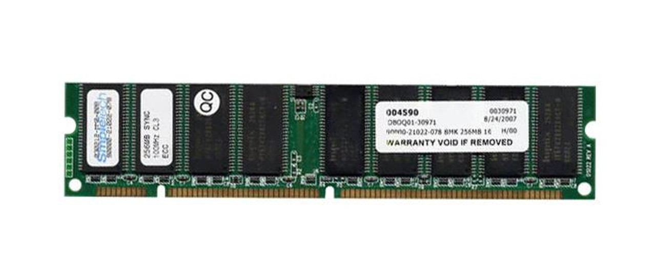 90000-21022-217 SimpleTech 512MB PC133 133MHz non-ECC Unbuffered CL3 168-Pin DIMM Memory Module
