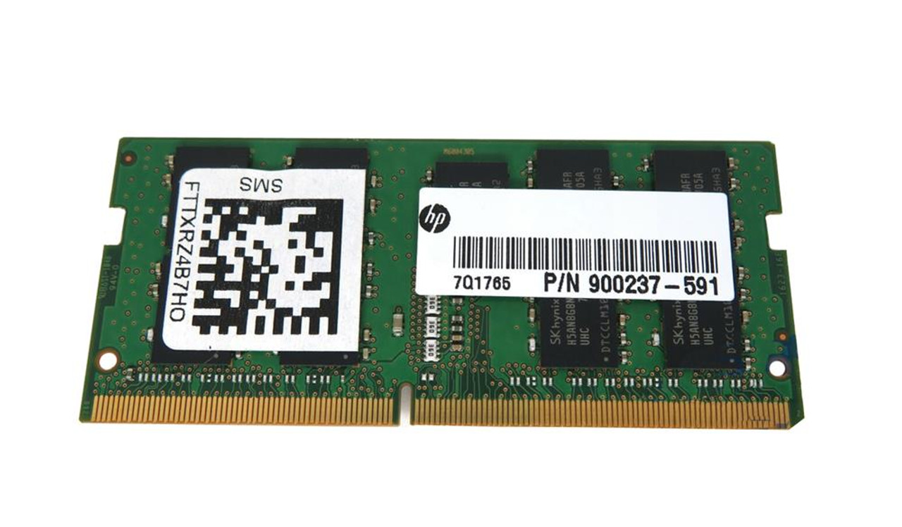 900237-591 HP 16GB PC4-19200 DDR4-2400MHz ECC Unbuffered CL17 260-Pin SoDimm Memory Module