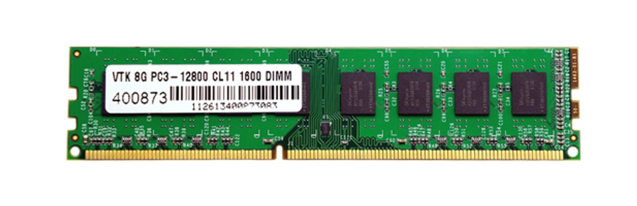 900667 VisionTek 8GB PC3-12800 DDR3-1600MHz non-ECC Unbuffered CL11 240-Pin DIMM Dual Rank Memory Module