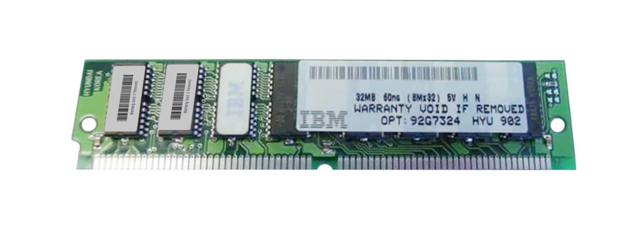 92G7324 IBM 64MB Kit (2 X 32MB) EDO non-Parity 60ns 72-Pin SIMM Memory