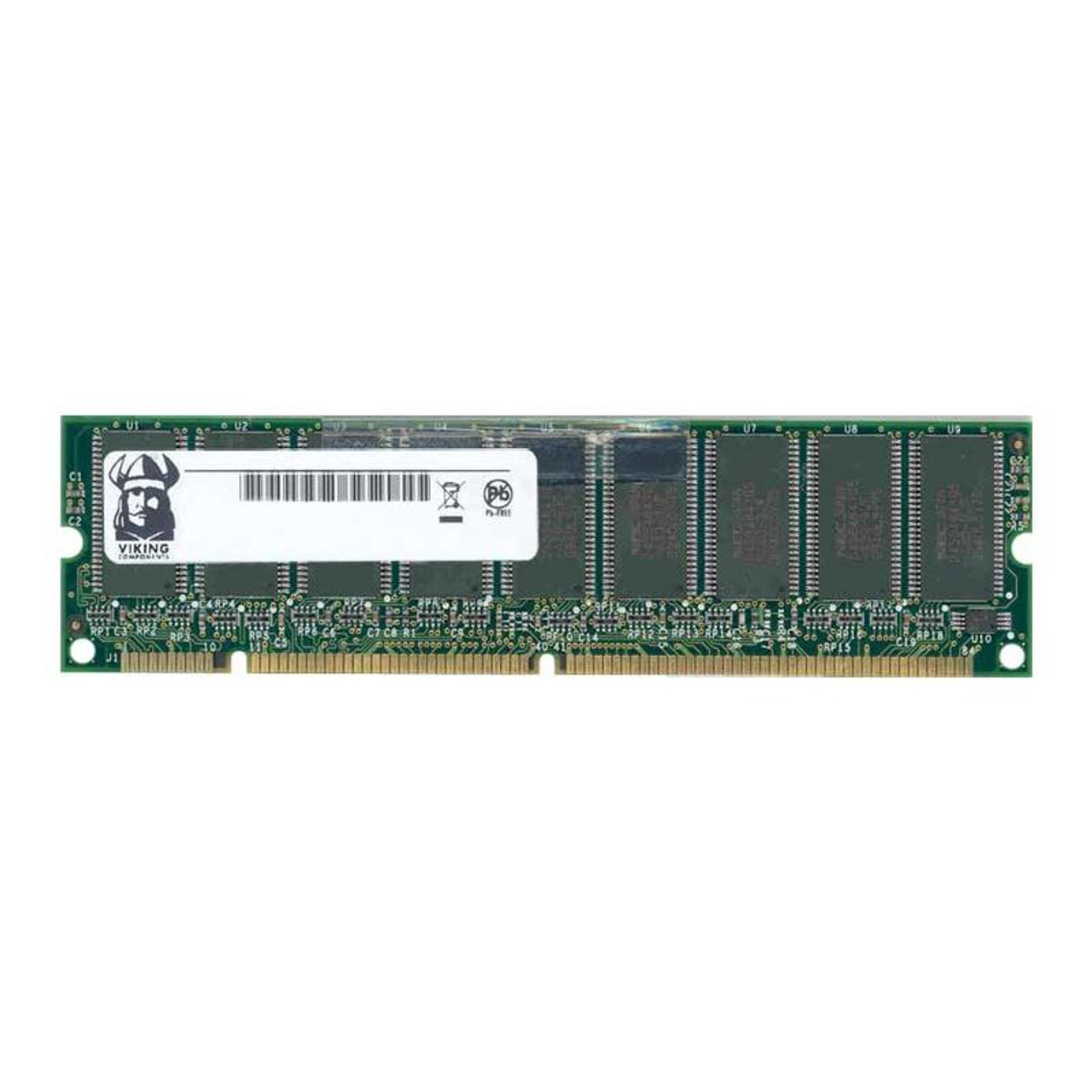 99994545 Viking 128MB PC133 133MHz non-ECC Unbuffered 168-Pin DIMM Memory Module