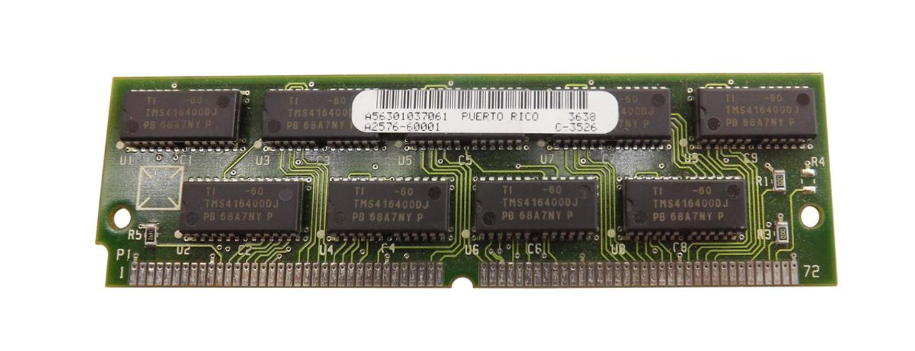 A2575-6001 HP 32MB EDO Parity 72-Pin DRAM SIMM Memory Module
