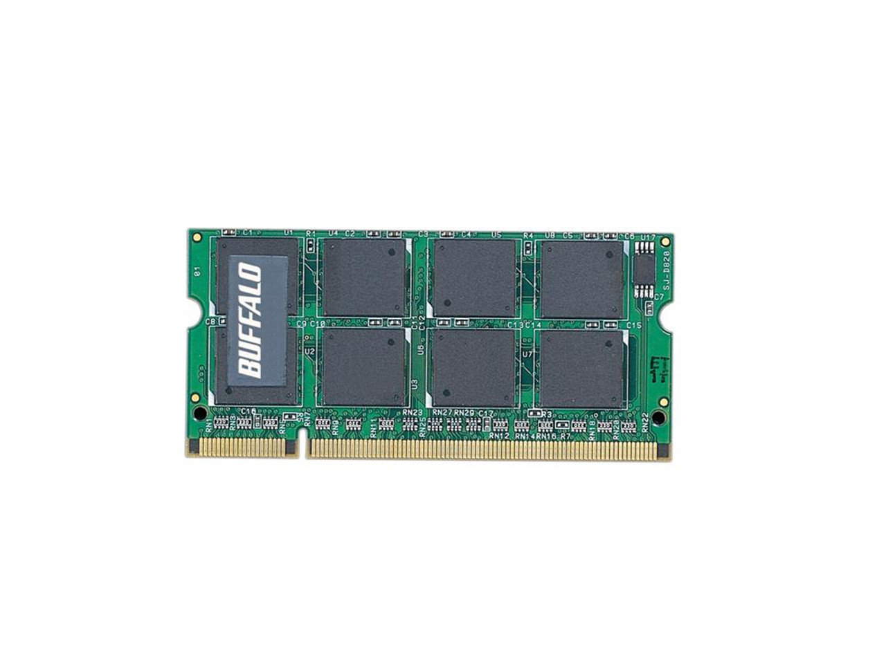 A2N667-512M Buffalo TechWorks 512MB PC2-5300 DDR2-667MHz non-ECC Unbuffered CL5 200-Pin SoDimm Single Rank Memory Module