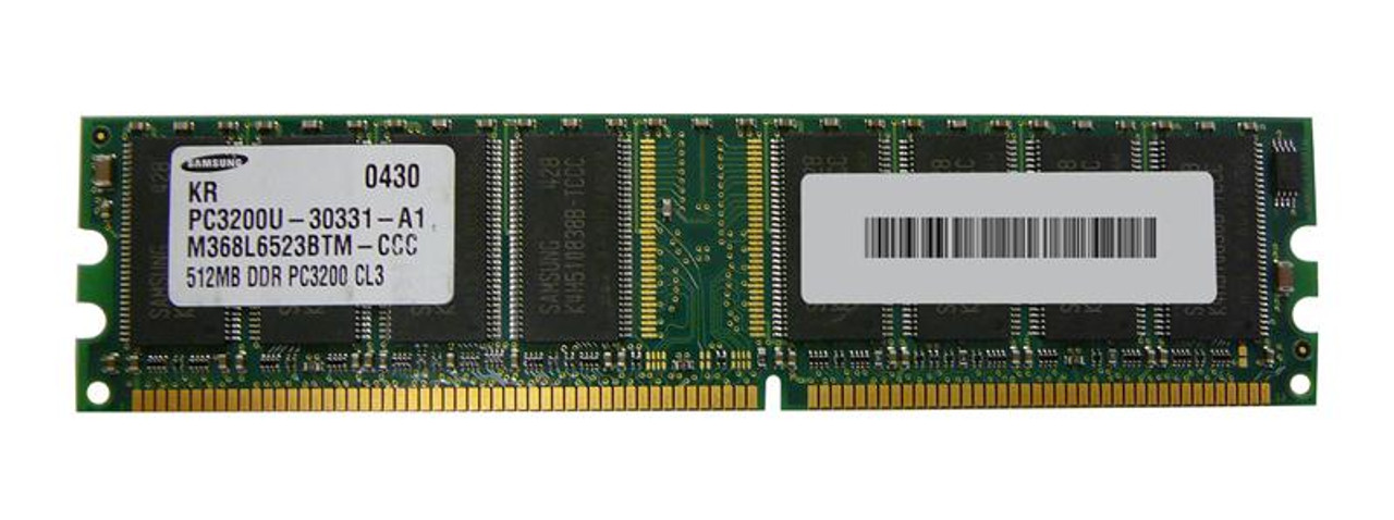 AAAC346006 Memory Upgrades 512MB PC3200 DDR-400MHz non-ECC Unbuffered CL3 184-Pin DIMM Memory Module