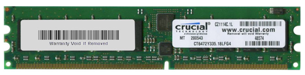 AAPEN6472RDDR3 Memory Upgrades 512MB PC2700 DDR-333MHz Registered ECC CL2.5 184-Pin DIMM 2.5V Memory Module