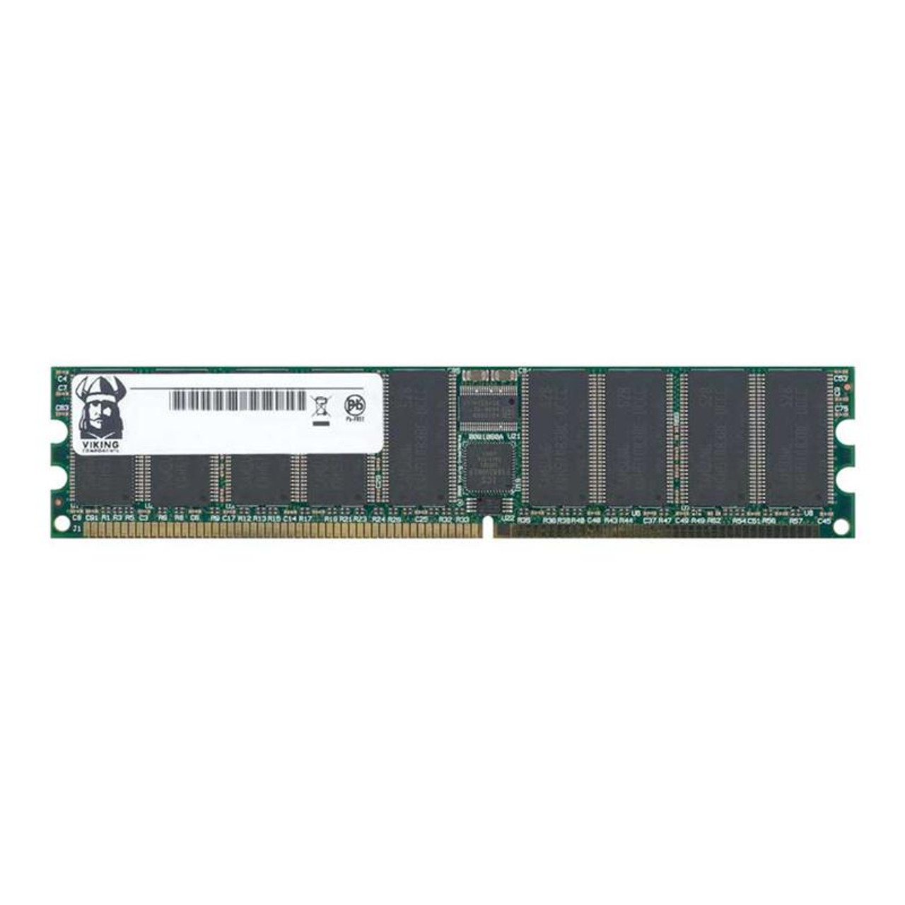 AB3272RDDR4 Viking 256MB PC3200 DDR-400MHz Registered ECC CL3 184-Pin DIMM 2.5V Single Rank Memory Module