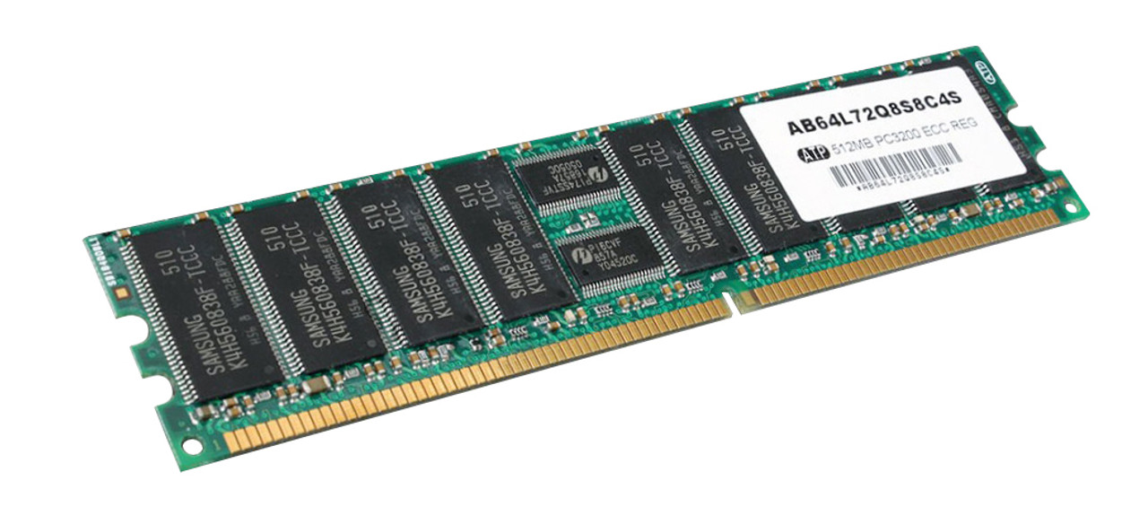 AB64L72Q8S8C4S ATP 512MB PC3200 DDR-400MHz Registered ECC CL3 184-Pin DIMM 2.5V Memory Module