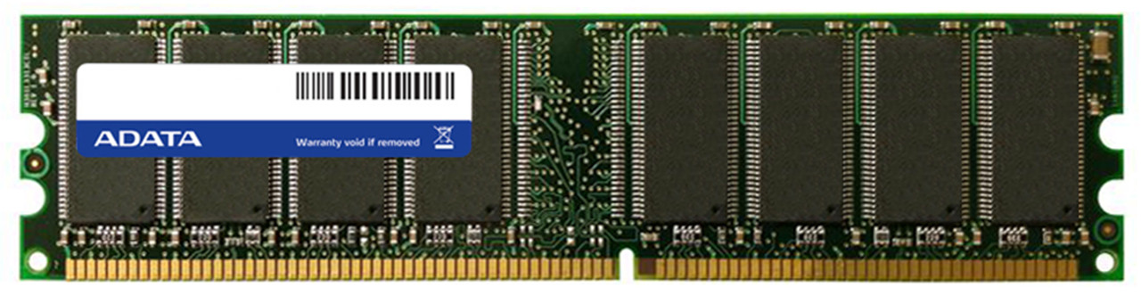 AD1400512MMU-32X8 ADATA 512MB PC3200 DDR-400MHz non-ECC Unbuffered CL3 184-Pin DIMM Memory Module