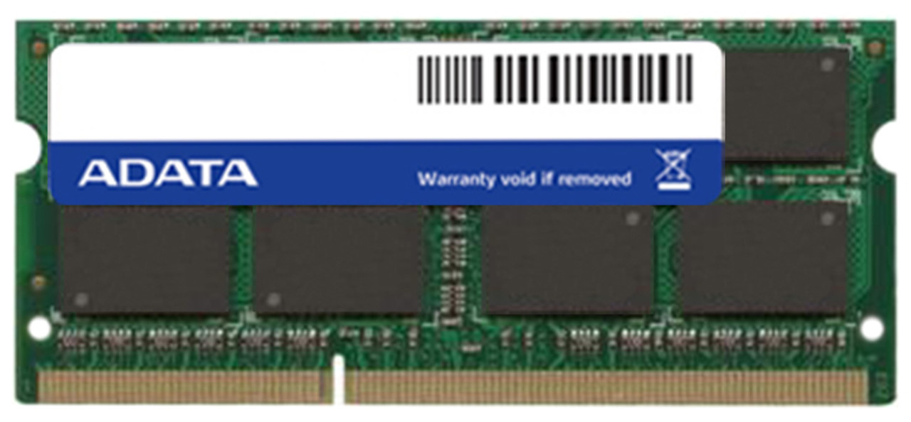 ADDB1333W8G9-B ADATA 8GB PC3-10600 DDR3-1333MHz ECC Unbuffered CL9 204-Pin SoDimm 1.35V Low Voltage Memory Module
