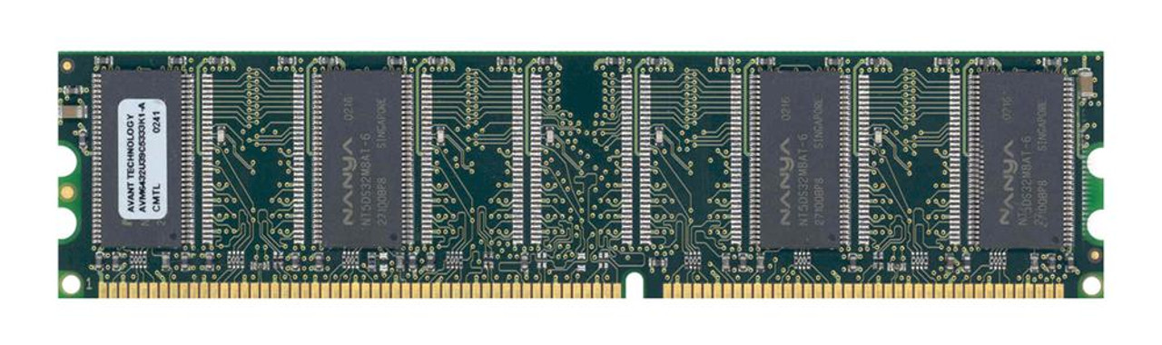 AVM6432U39C5333K1-A Avant 256MB PC2700 DDR-333MHz non-ECC Unbuffered CL2.5 184-Pin DIMM 2.5V Memory Module