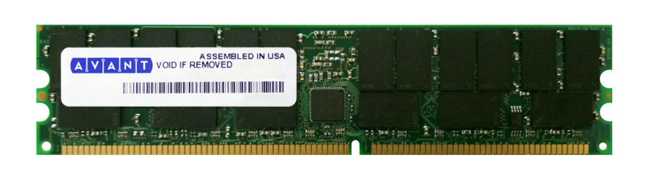 AVM7264U39C5333K1 Avant 512MB PC2700 DDR-333MHz ECC Unbuffered CL2.5 184-Pin DIMM Dual Rank Memory Module