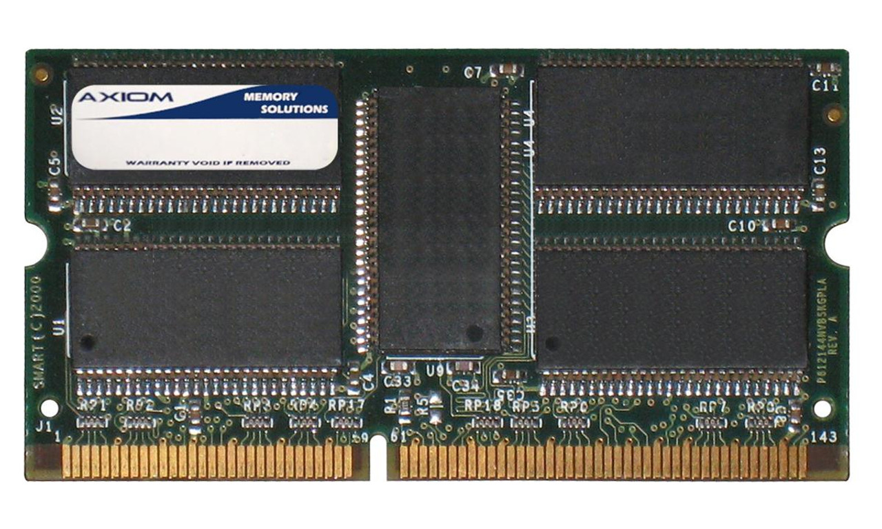 AXR100X64C3/64 Axiom 64MB SDRAM PC100 100MHz ECC 144-Pin SoDimm Memory Module